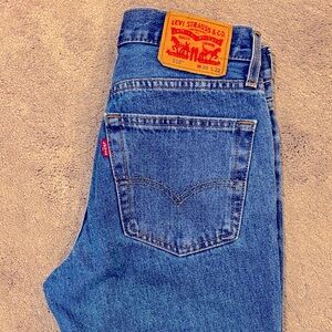 Levi's vintage 516s Straight Leg Blue Jeans